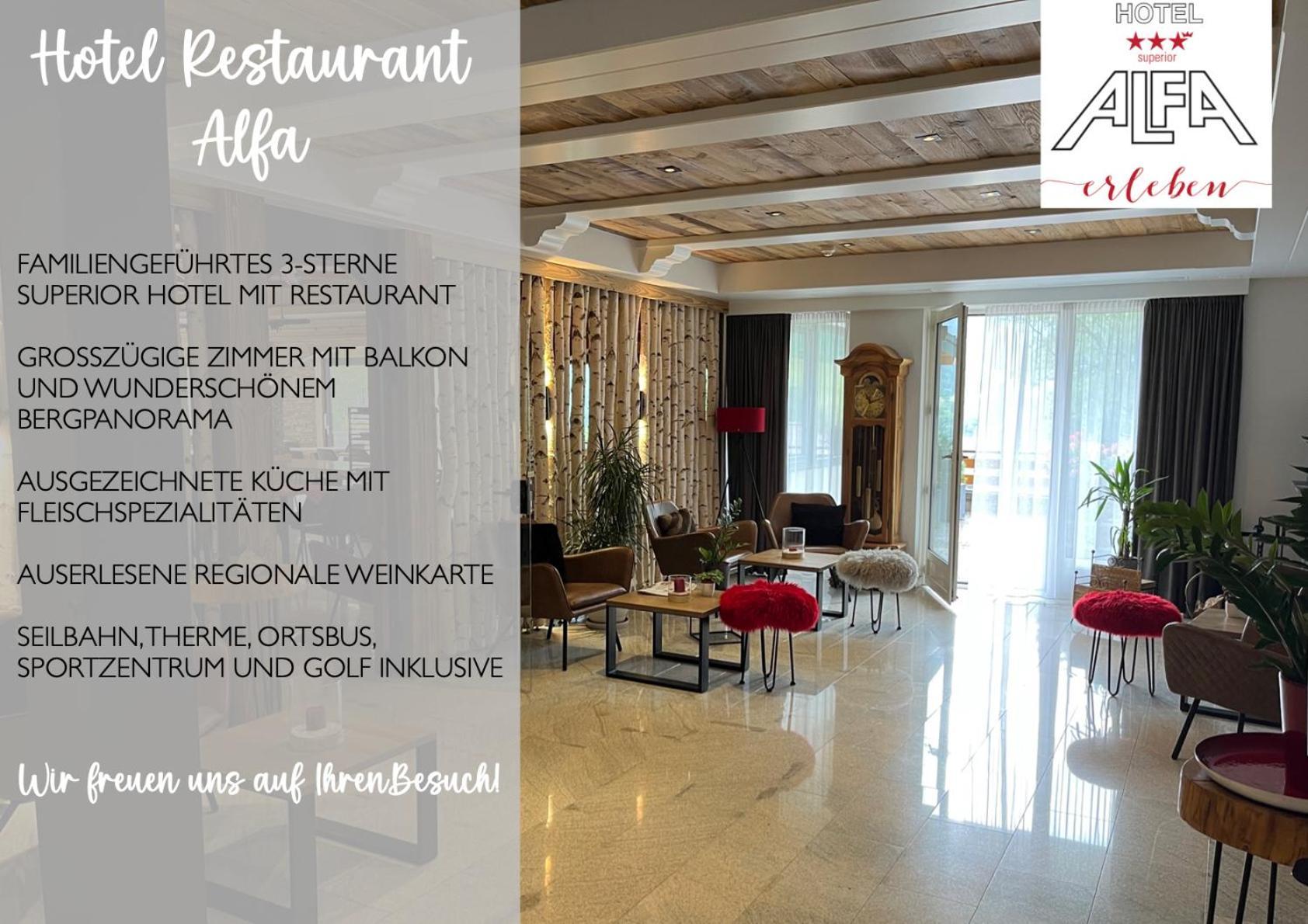 Hotel Alfa Superieur - Leukerbad-Therme Luaran gambar